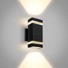 Modern Outdoor Wall Light,3000K LED Square Wall Sconce,Waterproof Modern Exte...