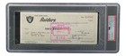 Al Davis Signed Oakland Raiders  Bank Check #14560 PSA/DNA Gem MT 10