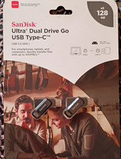 SanDisk Ultra Dual Drive Go 2-Pack 128GB USB-C/USB-A USB 3.2 Flash Drive