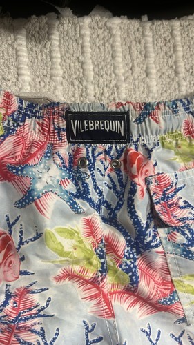 Vilebrequin Tropical Ocean Print Swim Shorts Kids Size 10 - Picture 6 of 9