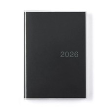 MUJI Monday start monthly/daily planner starting December 2025, Black B6