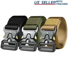 Quick Release Tactical Unisex Belt Heavy Duty Adustable Military Webbing Nylon