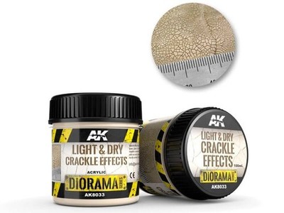 AK Interactive Light & Dry Crackle Effects 100ml AK8033 earth texture diorama