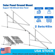 45in 2 Sets Adjustable Solar Panel Mounting Brackets Kit for 100-800 Watt Panels