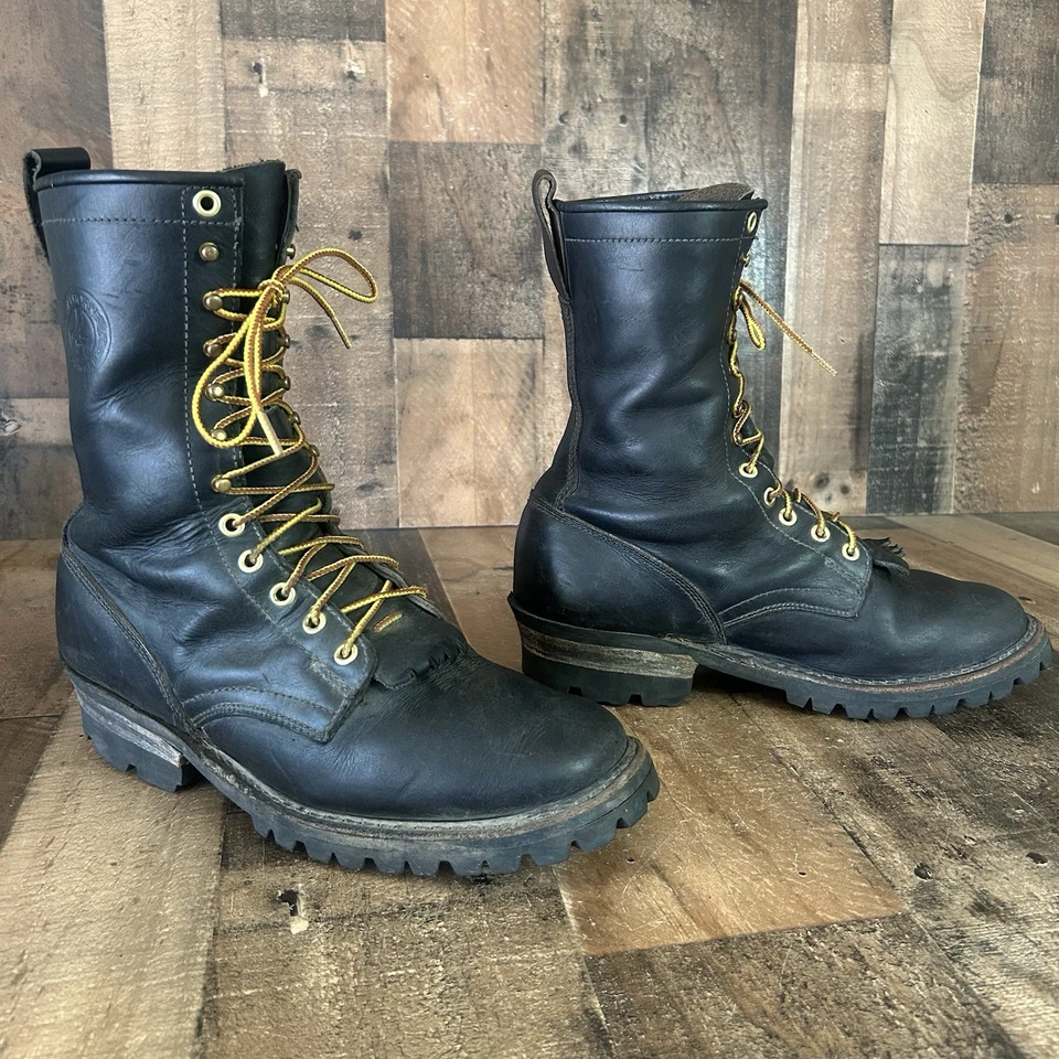 Whites Hathorn Explorer H7806 Logger Packer Plain Toe Work Boots Mens 10.5 D - Image 2 of 4