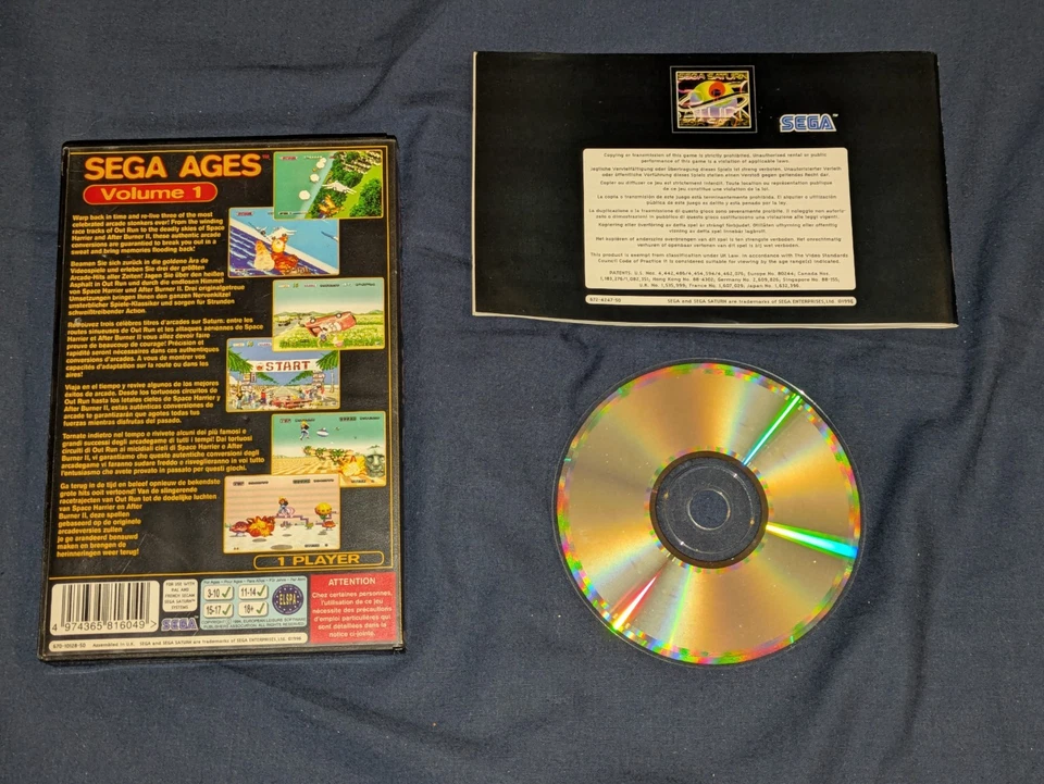Sega Ages Volume 1 - Sega Saturn - OVP Komplett mit Anleitung - DE PAL - Bild 2 von 4
