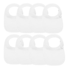 8 Pack Baby Bibs Unisex Adjustable Drooling Bibs with Snaps Ultra Soft Absorb...