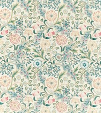 William Morris Curtain Fabric "WILHELMINA" 2.4 METRES 240cm IVORY LINEN BLEND