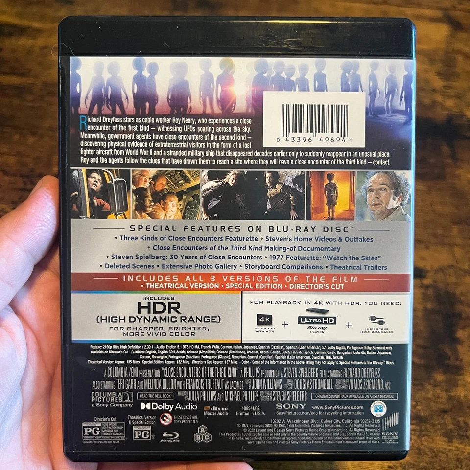 Close Encounters of the Third Kind Replacement Case - NO DISC NO MOVIE - Image 2 of 3