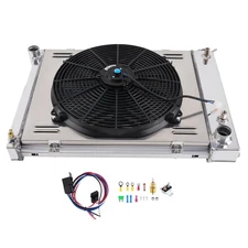 3-Row Radiator Shroud Fan Relay Kit for Chevy Camaro/Firebird 1967-1969 CU337 AT