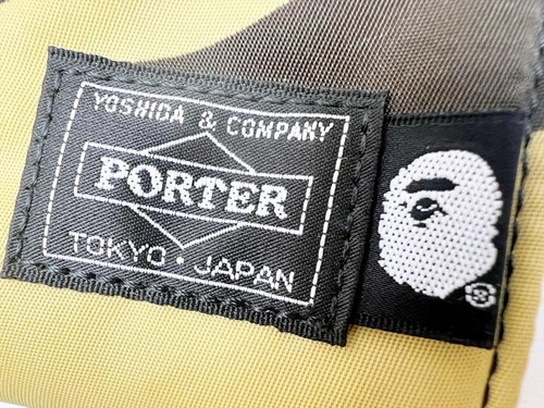 A BATHING APE BAPE × PORTER 1st Camo Wallet Nylon Bi-Fold D-ring New No Tags JP - Picture 7 of 16
