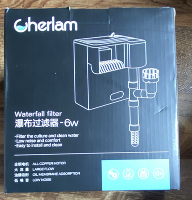 Cherlam Wasserfallfilter Aquarienfilter 6 W für alle Wasserarten