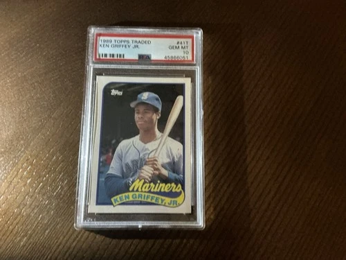 PSA 10 GEM MINT BASEBALL CARD 1989 TOPPS TRADED KEN GRIFFEY JR MARINERS HOF