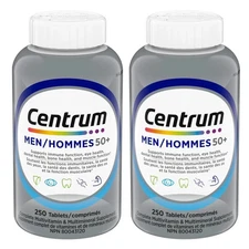 Centrum Complete Multivitamin & Mineral Supplement for Men 50+ (2 x 250 Tablets)