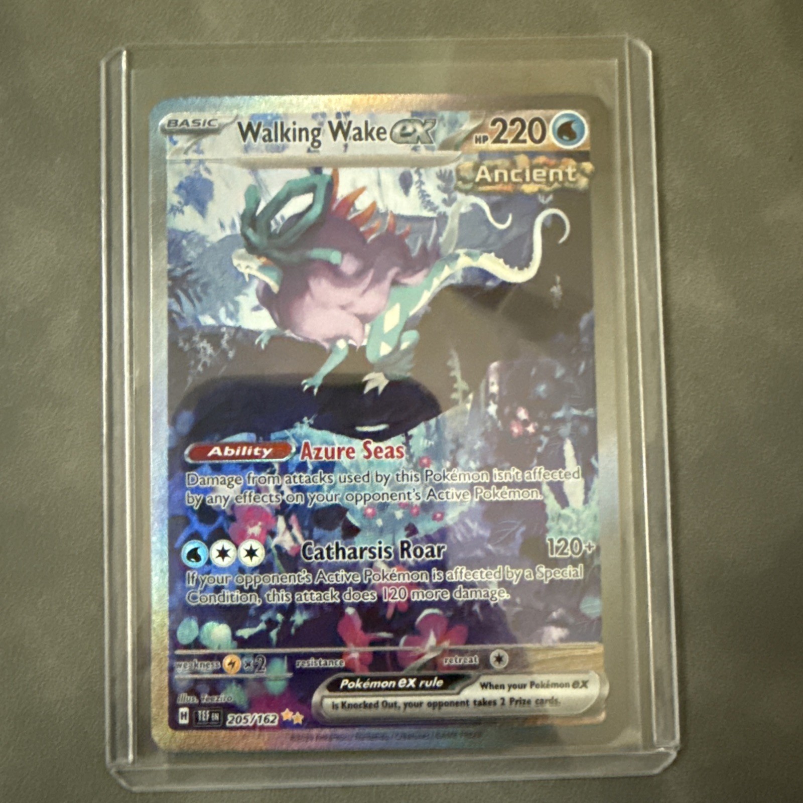 Pokémon Walking Wake ex 205/162 SV05 Temporal Forces Full Art Holo SIR