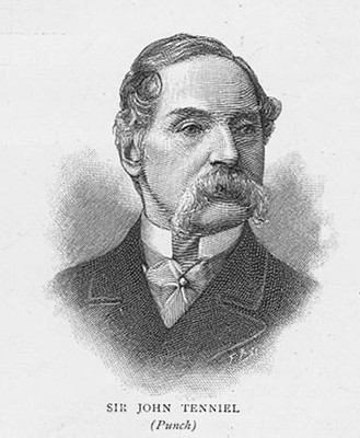 SIR JOHN TENNIEL Punch Cartoonist - Antique Print 1893