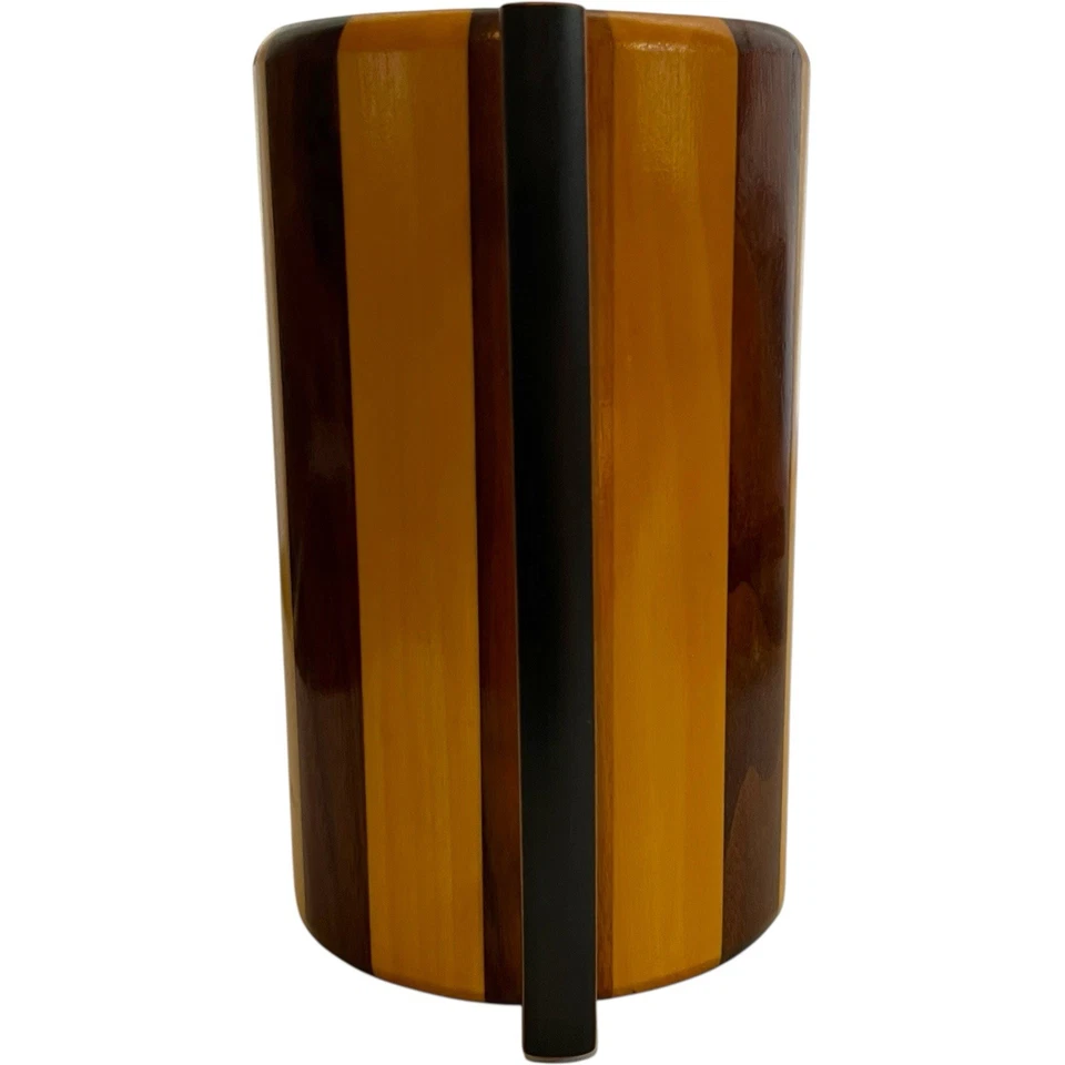 Taza de cerveza grande de madera Two Morrow's Design 20 oz jarra de madera hecha a mano ÚNICA EN SU CLASE Foto 4 de 4