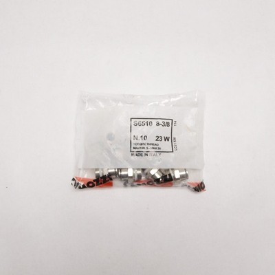 CAMOZZI TORQUE THREAD PUSH TO CONNECT TUBE FITINGS S6510 8-3/8 *BAG OF 10*