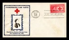 DR JIM STAMPS US COVER CLARA BARTON RED CROSS FDC SCOTT 967 CROSBY PHOTO CACHET
