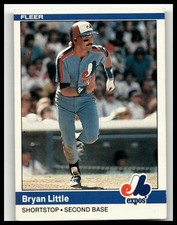 1984 Fleer #279 Bryan Little Montreal Expos Rookie