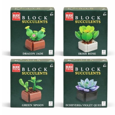 Block Tech Mini Pflanze Bauset sortiert Serie 2 Kinder Sammler Spielzeug 6+