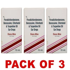 New Ear Wax Removal Drop Ear Cleaning Solution Ear Canal Cleaner - 3 Pack x 10ml