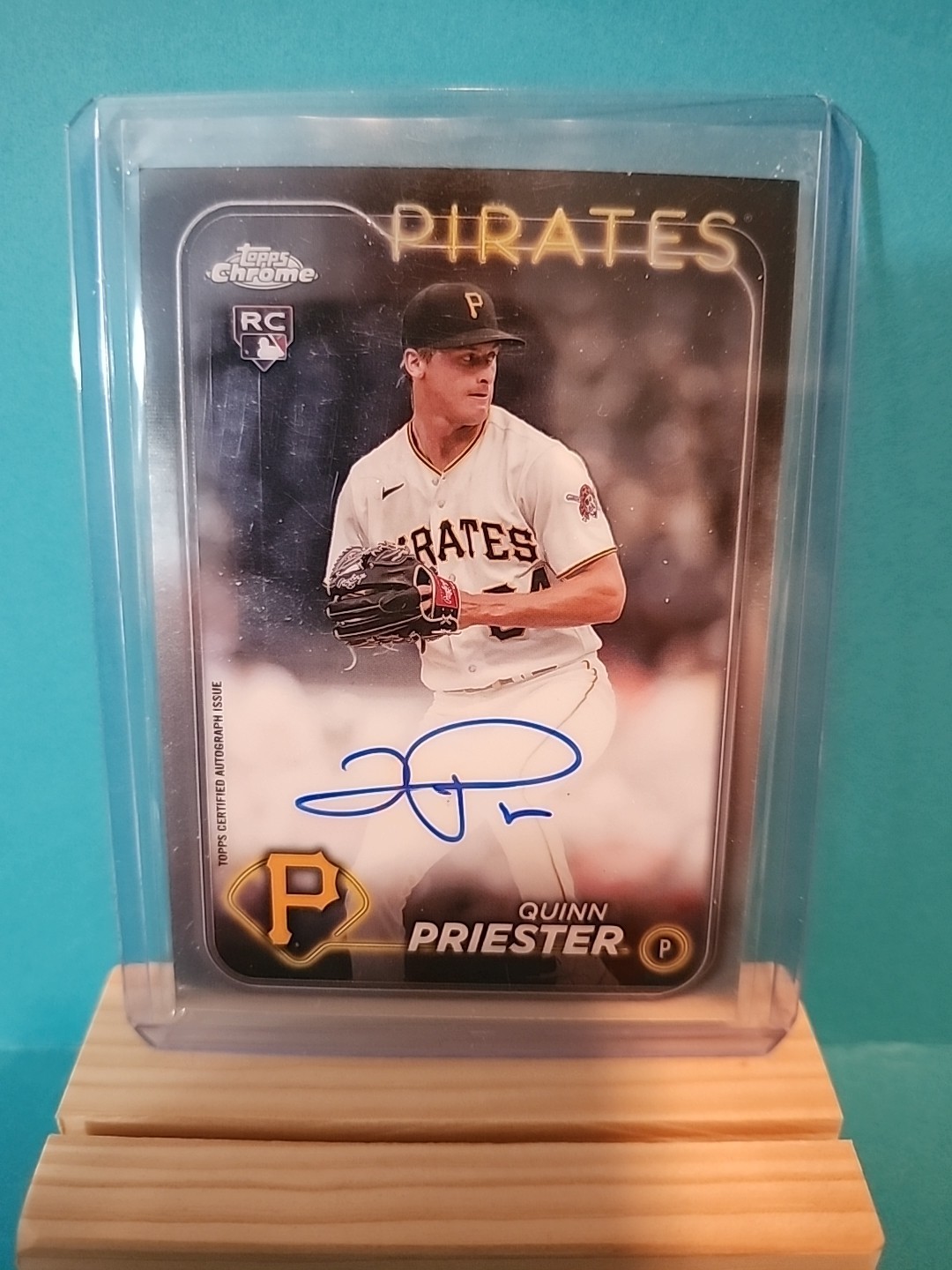 2024 Topps Chrome -Autographs Quinn Priester #RA-QP (AU, RC) Pittsburgh Pirates