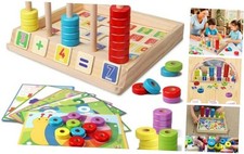 Wooden Math Toys for Toddlers - Counting Numbers - Wooden