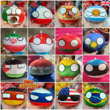 10cm Country Ball Plush Toys Polandball Pendant Country Balls Decor Stuffed Doll