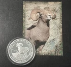 North American Hunting Club Desert Sheep 1 Troy oz .999 Fine Proof Silver Round