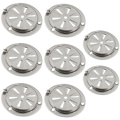 Heavy-Duty Stainless Steel Air Vent for Grills - 8 Pack