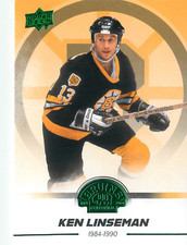 2023 Upper Deck Boston Bruins Centennial Lucky Green /49 Ken Linseman #80
