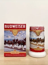 2025 Budweiser Holiday Stein 46th Anniversary Edition Christmas mug series! NEW!