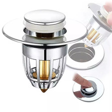 4 Pack Universal Bathroom Sink Stopper Bathtub Plug Pop Up Basin Drain Strainer