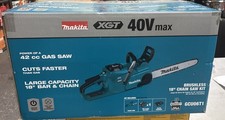 Makita XGT 40V max 18" Brushless Cordless Chainsaw Kit GCU06T1 5.0Ah Battery NEW