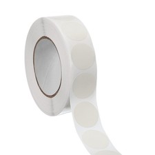 1000pcs White Round Stickers 0.75 Inch Self-Adhesive Stickers Label