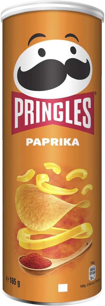 Pringles Potato Chips PAPRIKA flavor - 165g - Made in Belgium -FREE SHIPPING 2290₽