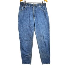 Lee Vintage 90s Mom Jeans Womens 14M High Waist Tapered Leg Elastic Medium Wash