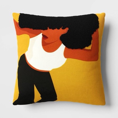 ROOM ESSENTIALS 16'' X 16'' LIVING ROOM/BEDROOM  THROW PILLOW
