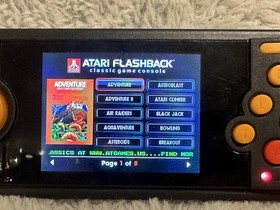 Atari Flashback Black Portable Built-In Games Handheld Video Game Console Works