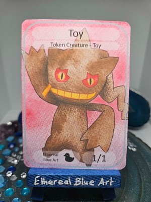 Spielzeug 1/1 Colourless Artifact Creature - Pokemon Banette - Custom MTG Token