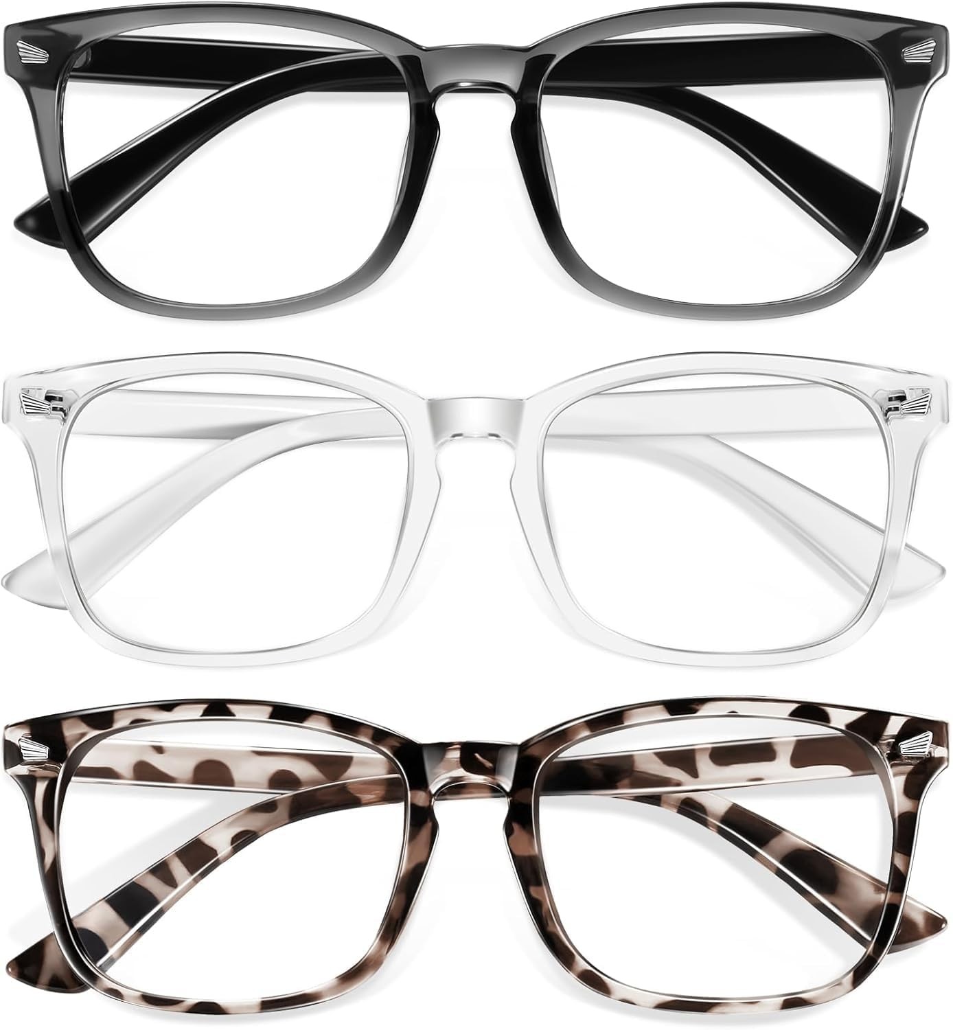 Okany Blue Light Glasses for Kids 3 Pack Blue Light Blocking Glasses for Girls B-image