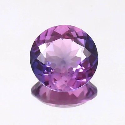 CERTIED 8.35 Ct Natural Radiant Purple Pink Sapphire Loose Round Gemstone