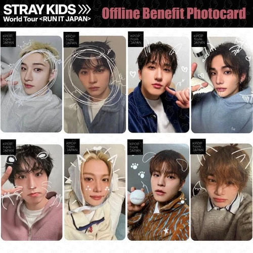 STRAY KIDS RUN IT JAPAN Offline Benefit Official Photocard THIS&THAT 10K yen - product listing photo