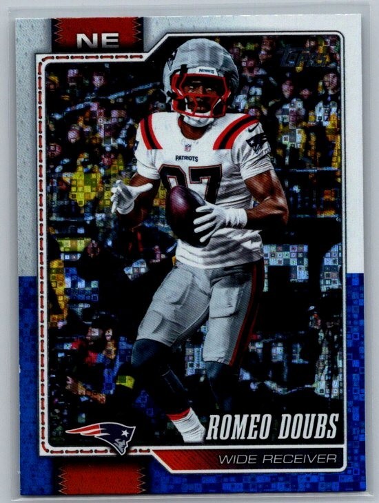 #74 Romeo Doubs - New England Patriots  2026 Topps Walmart Exclusive White/Blue