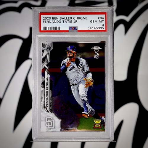 FERNANDO TATIS JR. 2020 Topps Chrome BEN BALLER #84 PSA 10 Padres Gold Cup