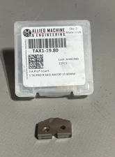 Allied Machine TAX1-19.80 #1 Series Spade Drill Insert 19.80mm dia - Pack of 1