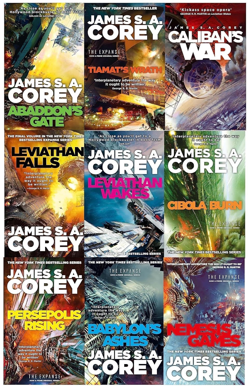 James S A Corey Expanse Series 9 Books Collection Set (Prime Original series) - Image 5