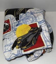 Vtg 90s Batman Sheet Fitted DC Comics Penguin Cat Woman 1992 USA Bibb