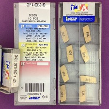 10pc ISCAR GIP 4.00E - 0.80 Carbide Grooving Inserts:IC635 Machinist